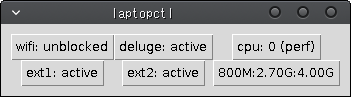 Screenshot of laptopctl