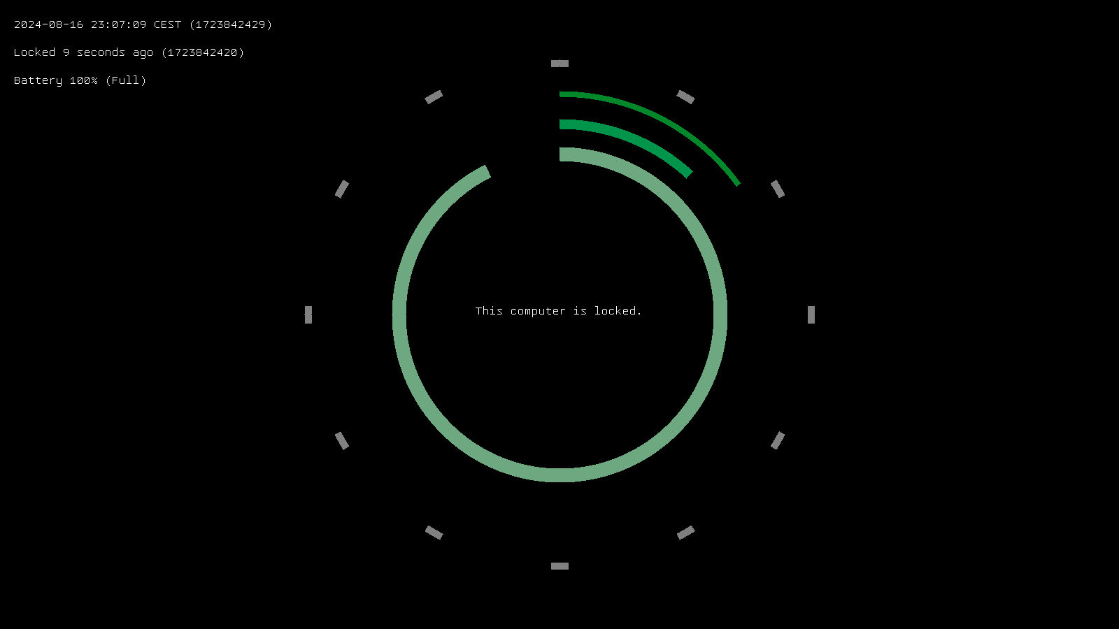Screenshot of my lockscreen